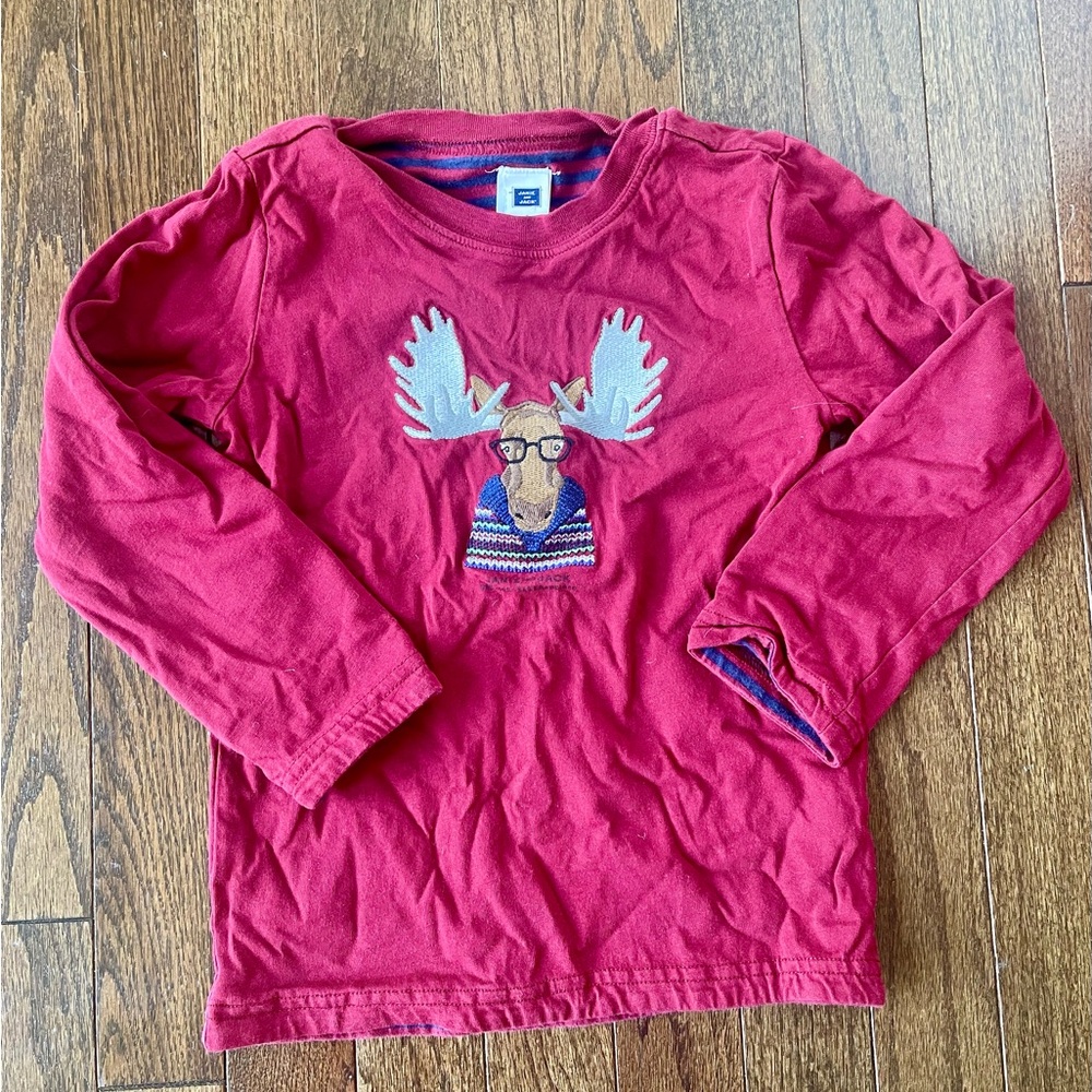 Janie and Jack Moose Long Sleeve Tee